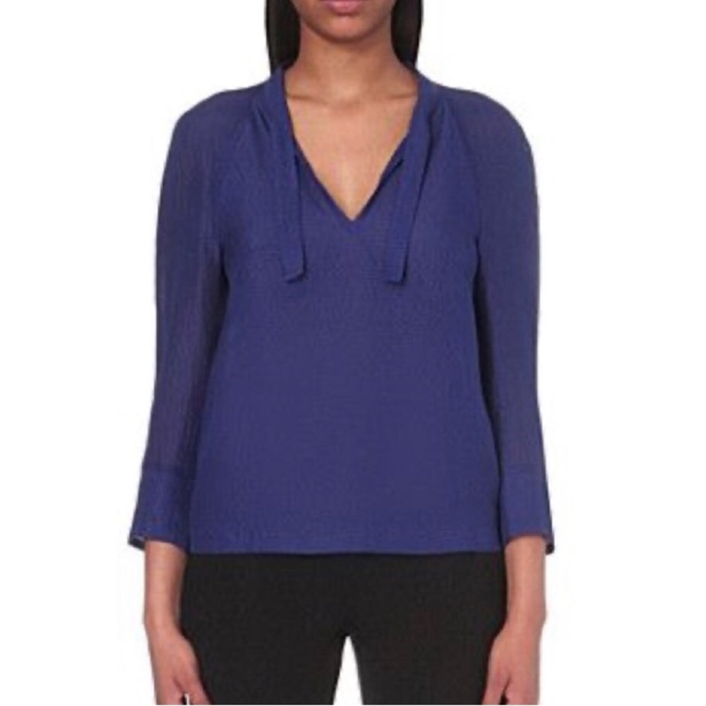 NWT Maje Blue Laron Top Size 2 (Medium)